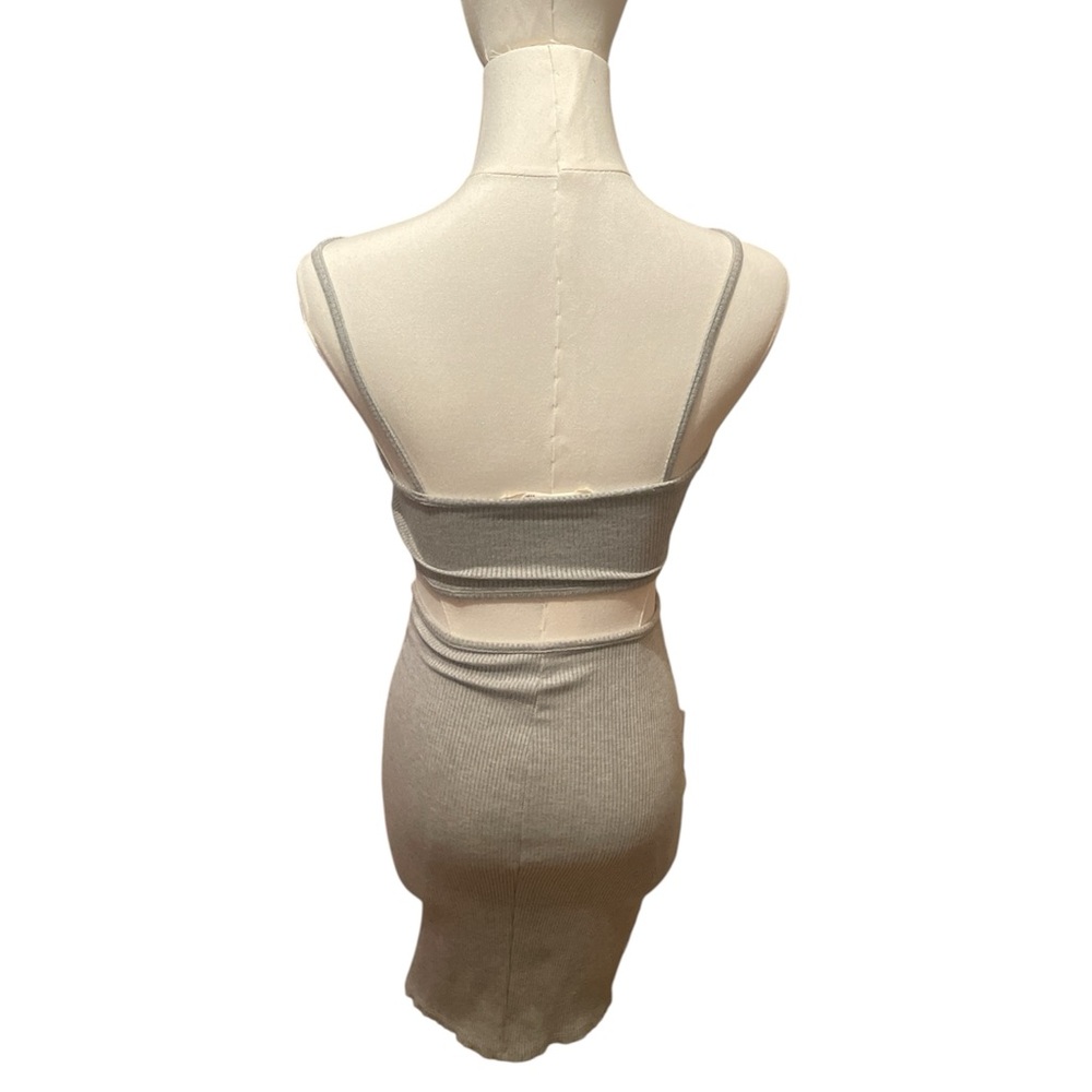 OOTFASH Gray Cutout Dress - Picture 4 of 6